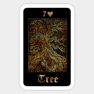 Tree. Lenormand Gothic Mysteries Design. Sticker